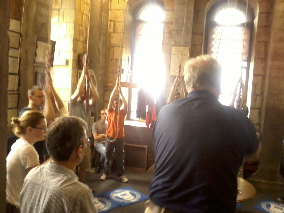 Sunday morning service ringing at Lincoln Cathedral.