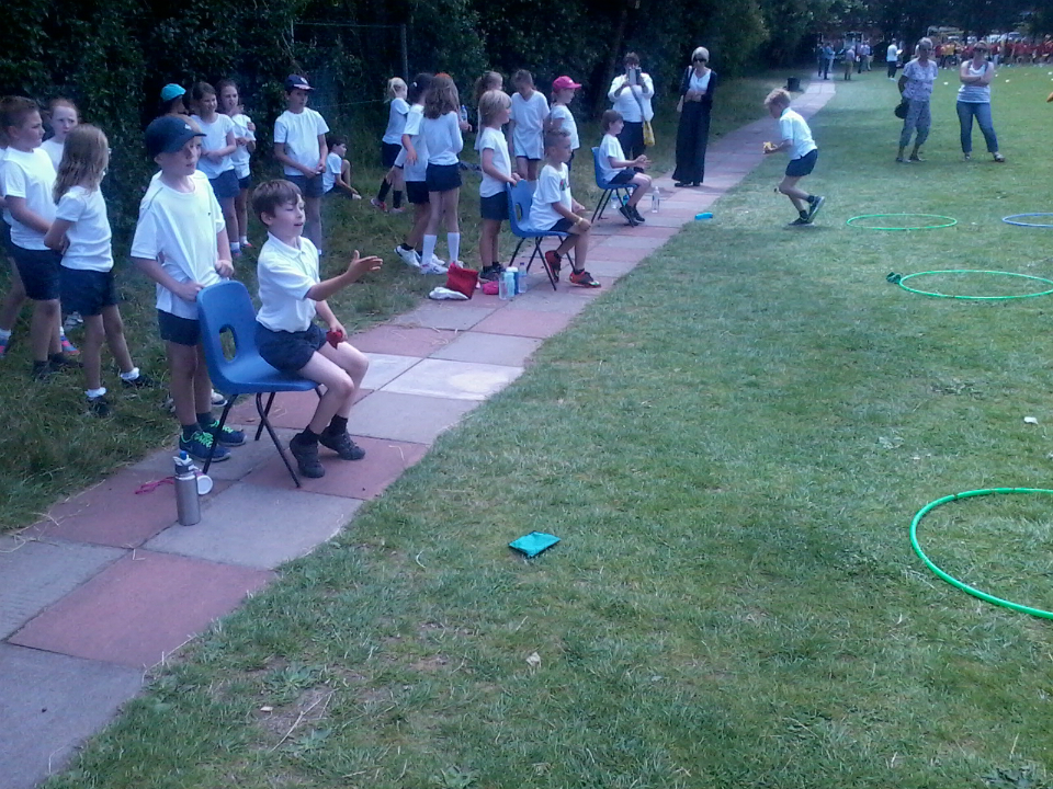 Mason in action at his school sports day!