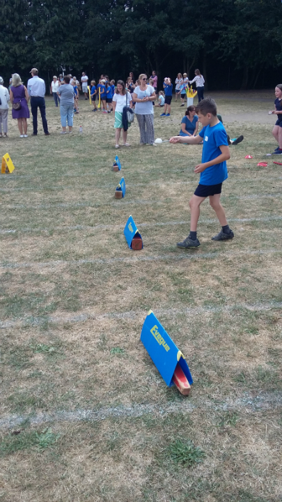 Mason partaking in his last school sports day.