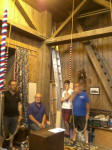 Rambling Ringers ringing at Newington-next-Hythe