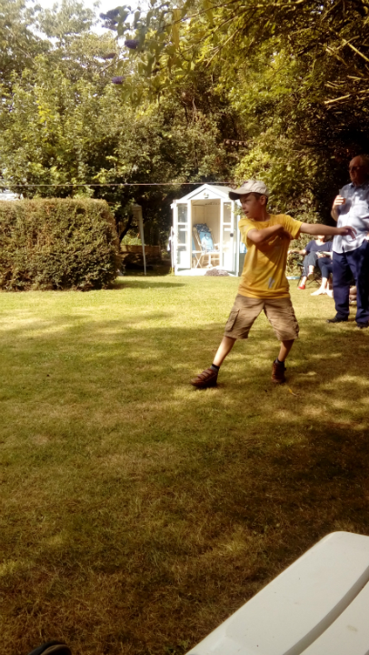 Bowls action at Offton BBQ.