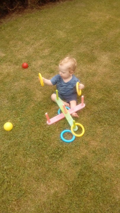Joshua at the Offton BBQ.