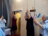 Rambling Ringers ringing at St George’s Colegate in Norwich.