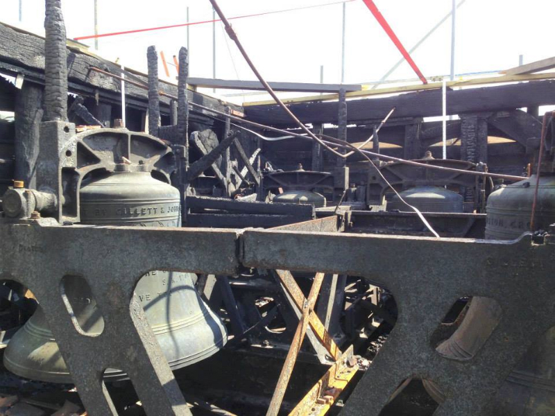 Ropley bells after the fire.