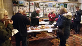 Judging underway for the ‘Bake-Off’ at the SE District Meeting at Coddenham.
