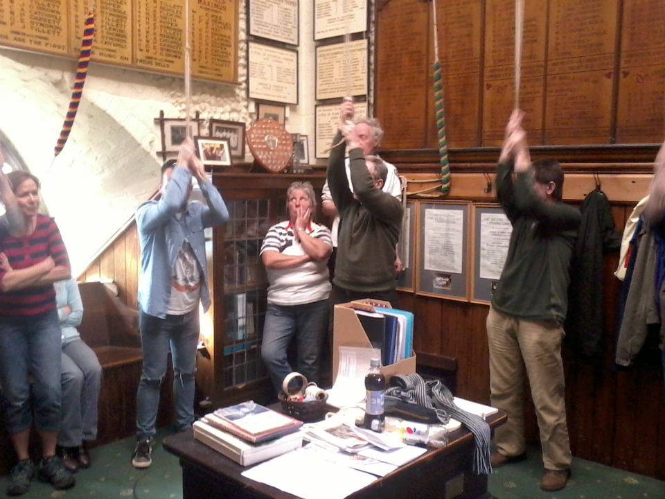 The practical session on the South-East District Stedman Triples Course at SMLT.