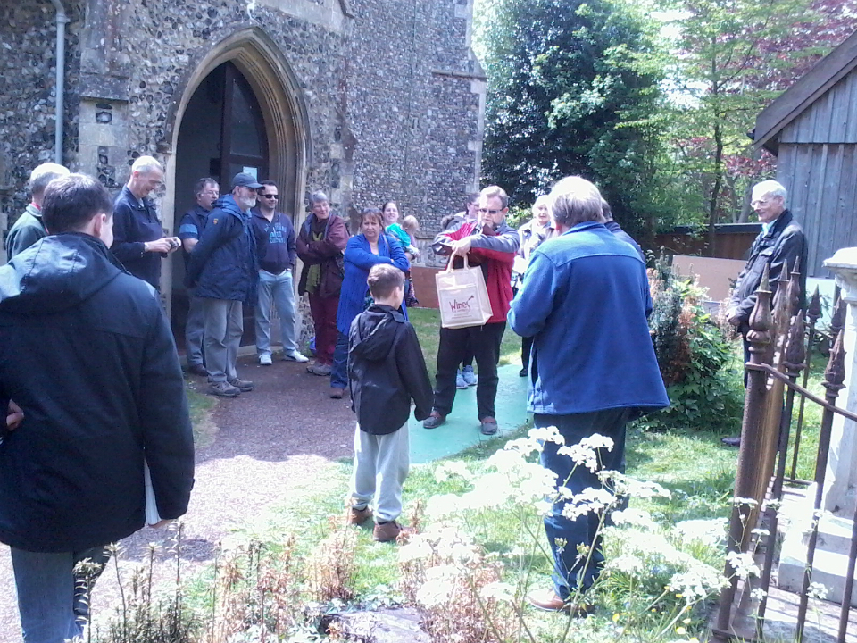 Gathered round for the draw for the SE District Striking Competition at Bredfield.