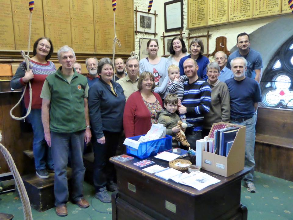 Those who rang at St Mary-le-Tower for the Christmas ringing in Ipswich.