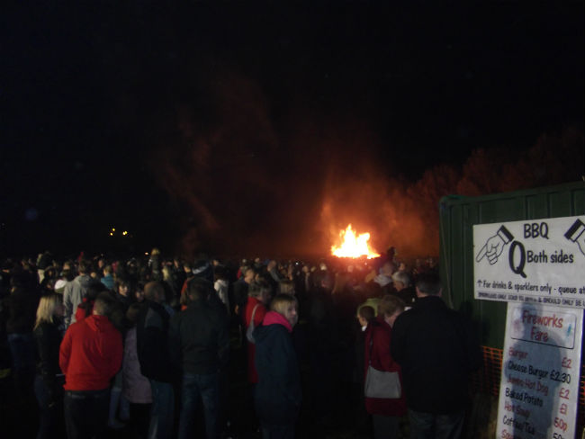 Sproughton Fireworks.