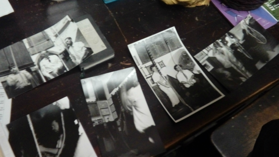 Old photos of ringing at St Mary-le-Tower from mid/late 1990s on show at SMLT today.