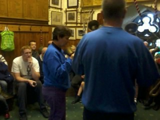 Handbell demonstration in St Mary-le-Tower at Tower Open Day.