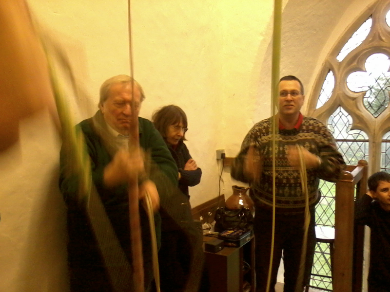 Ringing at Tattingstone at the South-East District Practice.