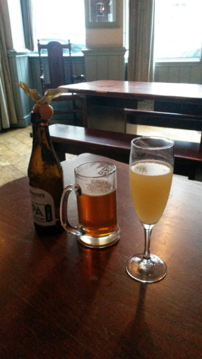 What a couple of ale drinkers from Suffolk ended up drinking in London.