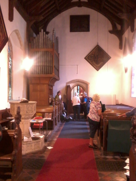 Ringing at Thornham Magna on the Guild Social.