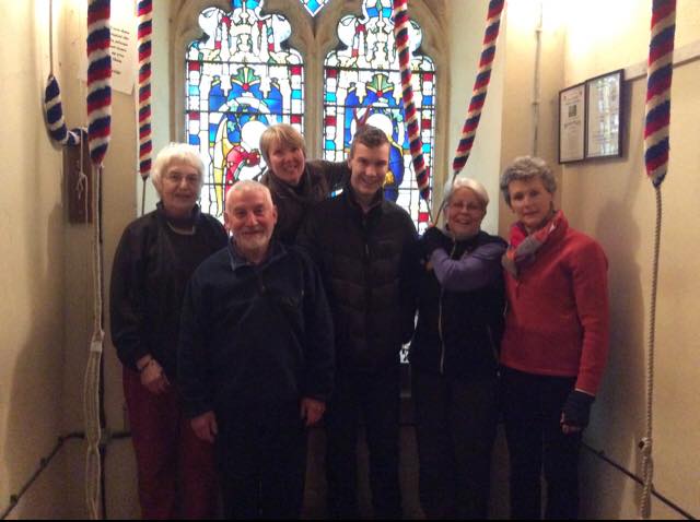 Band from Jack Robinson's first quarter at Tostock. l to r. Mary Dunbavin, Paul Ebsworth, Ruth Suggett, Jack Robinson, Pam Ebsworth & Jan Tomlinson.