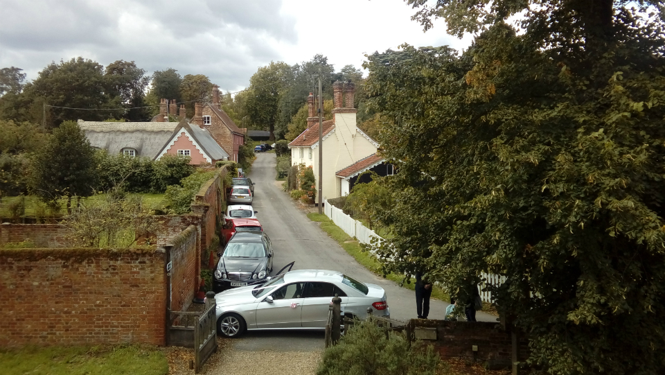 Following on from yesterday's view from Grundisburgh ringing chamber, here's the view from Ufford's.
