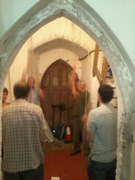 Ringing at Winston at the South-East District Quarterly Meeting.