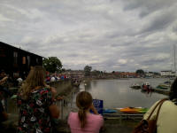 The crowds at Woodbridge Regatta.