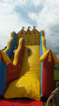 Mason on the slide at Woodbridge Regatta.