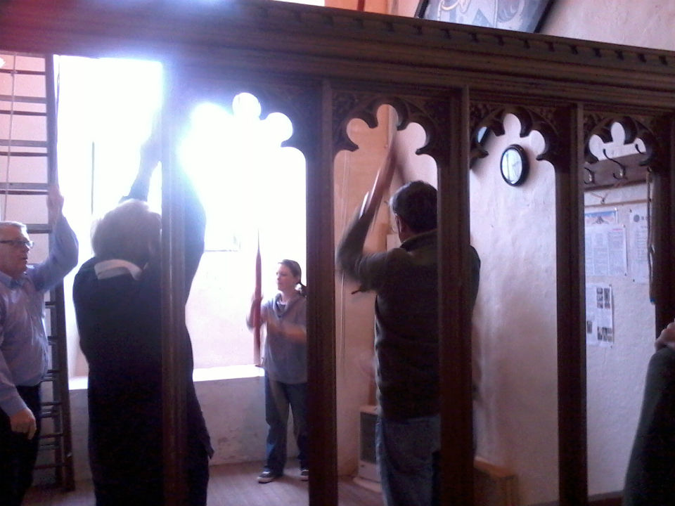 Ringing at Yoxford on the way to the 2017 Suffolk Guild AGM.