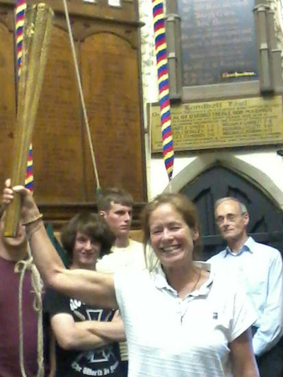 Amanda & her  Olympic Torch.