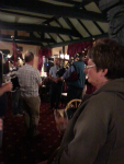 Bagpipe players at The Lattice Barn.