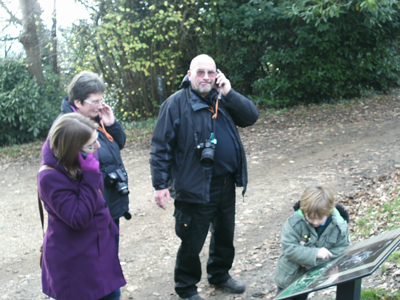 Ruthie, Kate, Ron & Mason trying to find their way round.