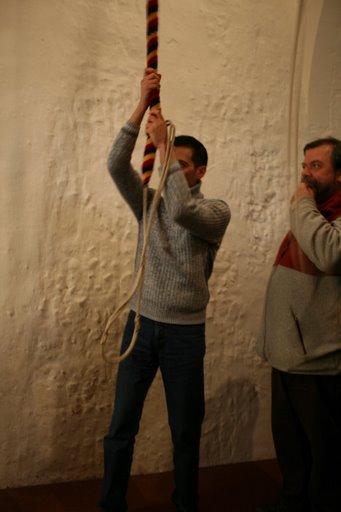 Picture of Mirko Rossi ringing Bob Doubles at Monewden