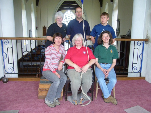 Picture of Quarter Peal Band at Buxhall 25th May 2008