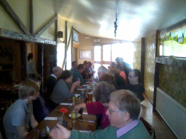 Lunch at The Five Bells in Colne Engaine.