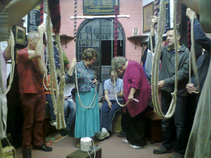 Preparing to ring at Grundisburgh.
