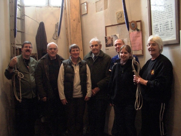 Photo of John Banks 100th Birthday Peal Band