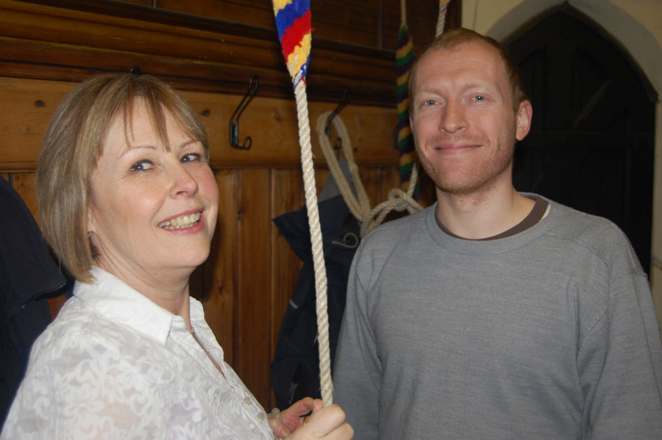 Lesley Dolphin with Richard Munnings