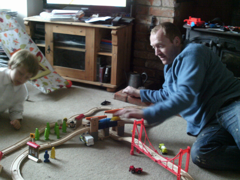 Mason and I in our element...