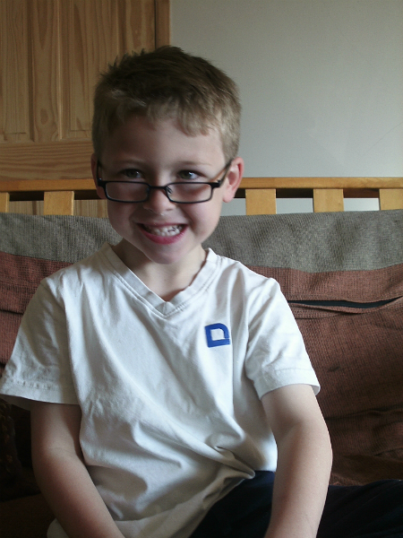 Mason's New Glasses.