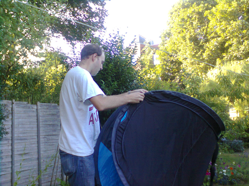 ...and then trying to put it away!