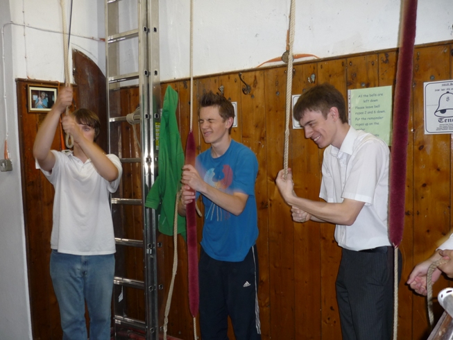 Philip, Andrew & Craig ringing Plain Bob Major