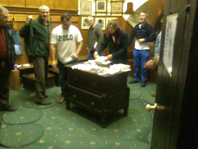 Table in its new position at St Mary-le-Tower.