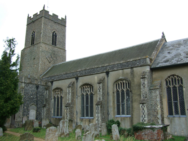 Photo of St John the Baptist church, Metfield